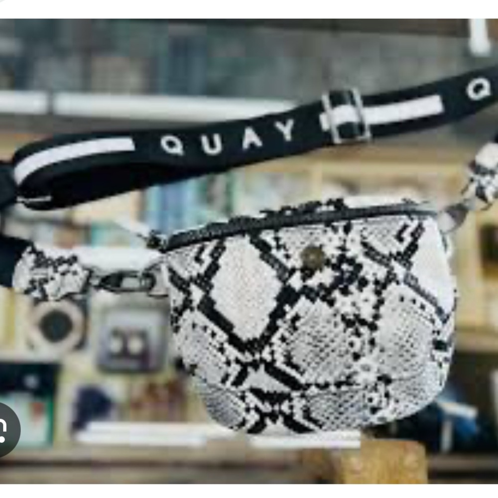 Quay Australia Black and White Crossbody Bag